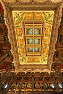Window: The ceiling of the Library of Congress, Washington