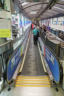 Walkway: CentraloaeMid-Levels escalator and walkway system, Hong Kong