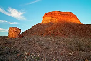 Chihuahuan: Cerro Castellon mountain at sunset