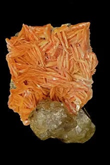 Barite: Cerrusite and Barite (orange)