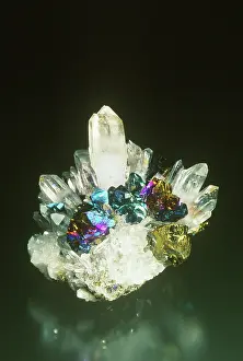Chalcopyrite: Chalcopyrite on Quartz