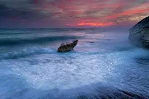 Aphrodite: Chalk Sea Stack at Sunset - beside Aphrodite's Rock