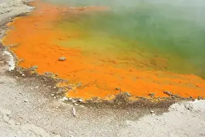 Dioxide: The Champagne Pool - a colourful hot spring in