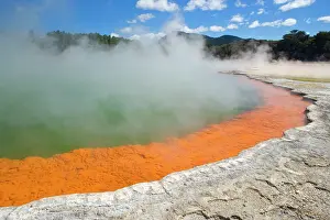 Dioxide: The Champagne Pool - a colourful hot spring in