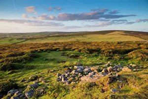 Brea: Chapel Carn Brea - at sunset