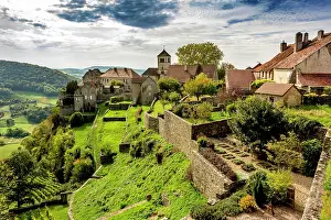 Townsmall: Chateau-Chalon, Jura departement, Bourgogne-Franche-Comt&, x9