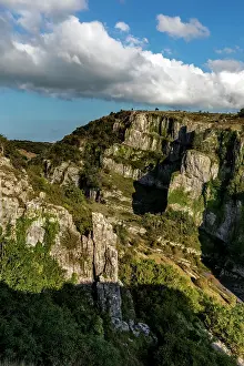 Limestone: Cheddar Gorge - From North Side - Somerset - UK