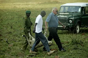 Warden: Cheetah - being carried by park officials