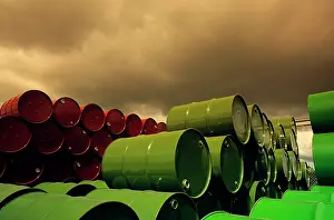 Chemicals: Chemical drum storage at Altona near Melbourne