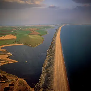 Portland: Chesil Beach (Chesil Bank), 29 km long shingle