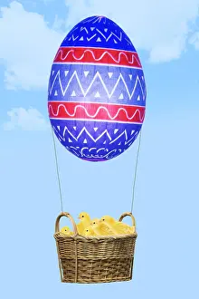160419: Chicks, in basket with Easter Egg