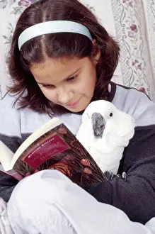 Cockatoo: Child and Her Cockatoo