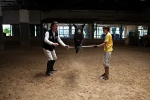 Exercise: Child making a trust exercise with a dog - Argentina