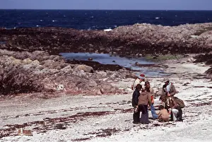 Walkers: Children - on a beach walk