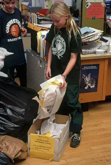 Grade: Children Recycle Paper