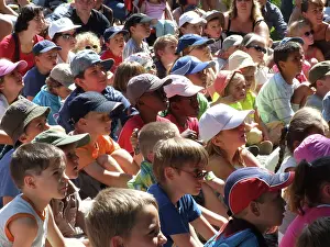 Punch: Children watching a Punch and Judy Show