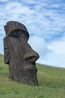 Polynesia: Chile, Easter Island, aka Rapa Nui. Rano Raraku, aka The