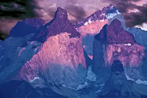Patagonia: Chile, Patagonia. Torres del Paine National Park at sunrise