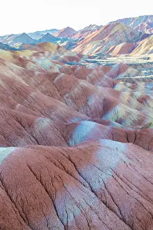 Gansu: Chine, Province du Gansu, Zhangye, paysages