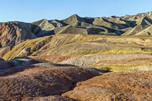 Gansu: Chine, Province du Gansu, Zhangye, paysages