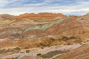 Gansu: Chine, Province du Gansu, Zhangye, paysages