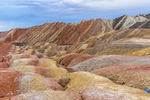 Gansu: Chine, Province du Gansu, Zhangye, paysages