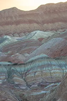 Gansu: Chine, Province du Gansu, Zhangye, paysages