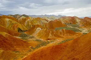 Gansu: Chine, Province du Gansu, Zhangye, paysages