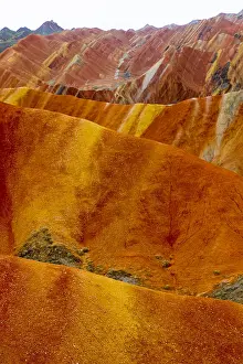 Gansu: Chine, Province du Gansu, Zhangye, paysages