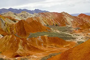 Gansu: Chine, Province du Gansu, Zhangye, paysages