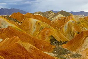 Gansu: Chine, Province du Gansu, Zhangye, paysages