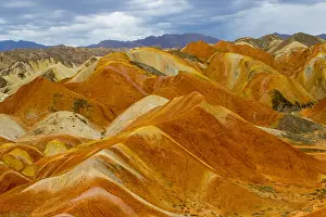 Gansu: Chine, Province du Gansu, Zhangye, paysages
