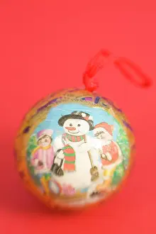 Snowmen: Christmas Bauble old fashioned