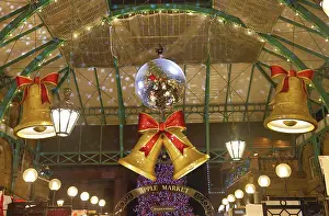 Celebrations: Christmas Decorations in Covent Garden, London, England