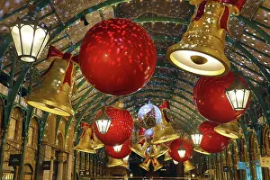 Celebrations: Christmas Decorations in Covent Garden, London, England