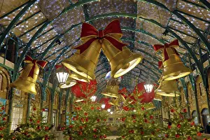 Celebrations: Christmas Decorations in Covent Garden, London, England