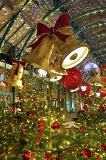 Celebrations: Christmas Decorations in Covent Garden, London, England