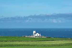 Irish: Church on the Atlantic Coast, Ballintoy, County