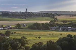 Limburg: Church in a hilly landscape, The Netherlands, L