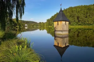 Bell: Church in the lake, church spire reminiscent of
