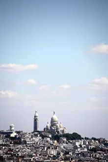 Hilltop: Church of Sacre-Coeur on Montmartre. Paris
