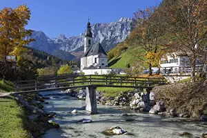 Churches: Church St. Sebastian in Ramsau