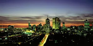 Melbourne: City from Hilton-on-the-Park hotel Melbourne
