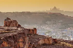 Smog: The city of Jodhpur, India (Blue City) and
