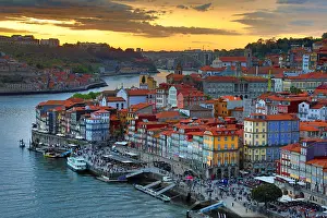 Douro: The City of Porto and the River Douro at sunset