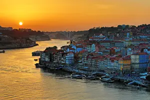 Douro: The City of Porto and the River Douro at sunset