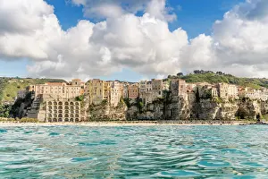 Calabria: City view, Tropea, Calabria, Italy, Europe Aerial