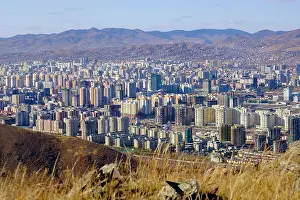 Townsmall: City view, Ulan Bator, Mongolia, Asia