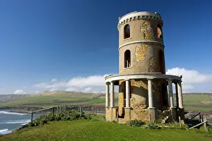 Collapsing: Clavel tower at Kimmeridge, coast of Dorset, just