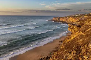 Seascape: Cliffs over beach at Colares, Portugal